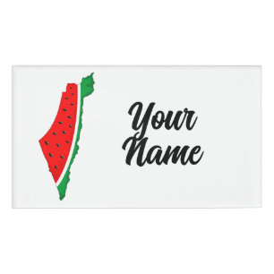 Palästina Karte Watermelon Symbol der Freiheit Namenschild