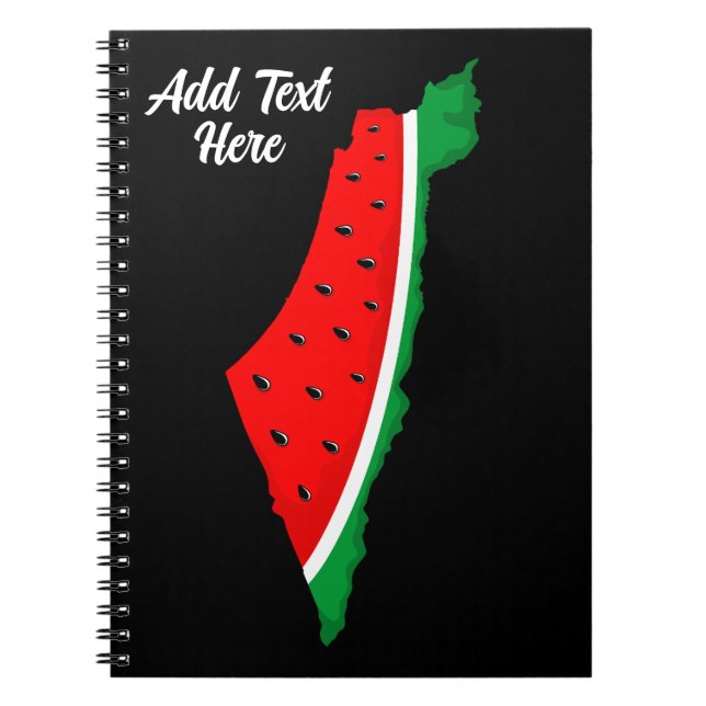 Palästina Karte Watermelon Symbol der Freiheit Notizblock (Vorderseite)