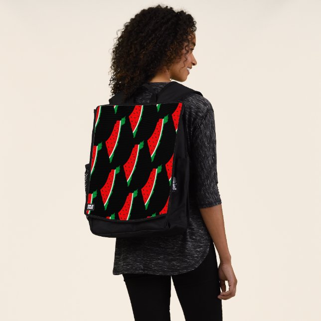 Palästina Karte Watermelon Symbol der Freiheit Rucksack (Ausgewaschen)