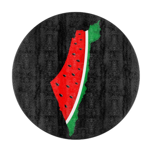 Palästina Karte Watermelon Symbol der Freiheit Schneidebrett (Vorderseite)