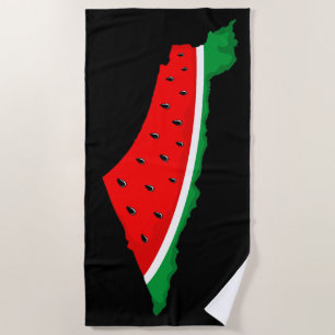 Palästina Karte Watermelon Symbol der Freiheit Strandtuch