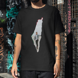 Palästina-Karte Zollspezifisches Foto T-Shirt