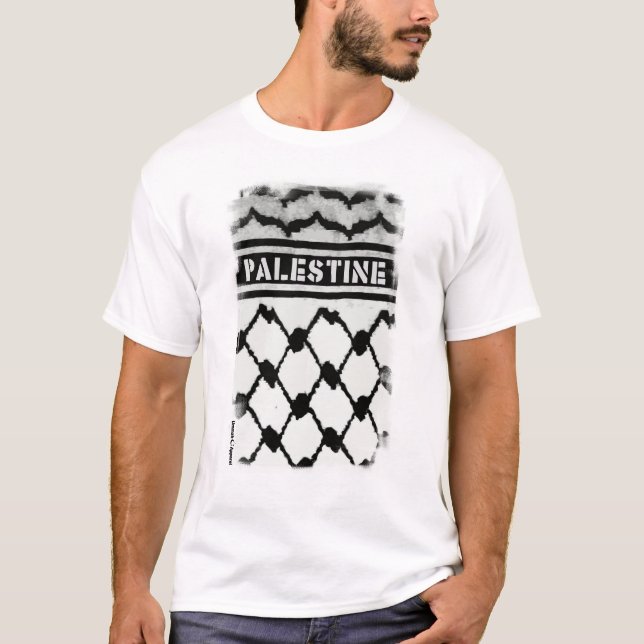 Palästina Keffiyah T-Shirt (Vorderseite)