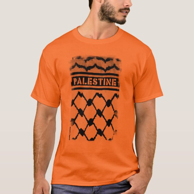 Palästina Keffiyah T-Shirt (Vorderseite)