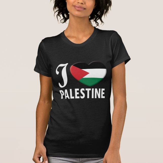Palästina-Liebe W T-Shirt (Vorderseite)