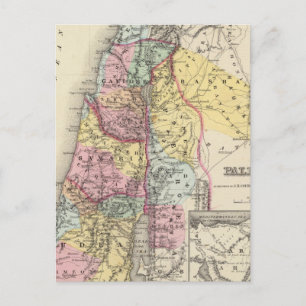 Palästina mit Arabien Petraea Postkarte