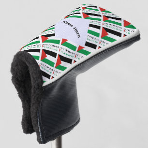 Palästina Palästinensische Flagge gekachelt Schwar Golf Headcover