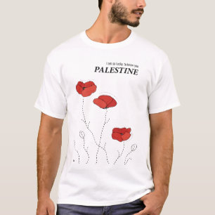 Palästina poppipies moderner minimalistischer Entw T-Shirt