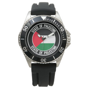 Palästina-Runde Armbanduhr
