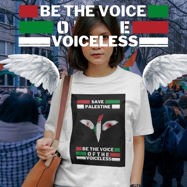 Palästina-T - Shirt mit Palästina-Plan gerettet |  (Free Palestine T-shirt with palestine flag and palestine scarf design| Free Gaza Tee with map)