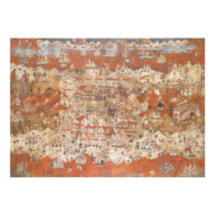 Palästina Topographie des Heiligen Landes im 15. J Fotodruck