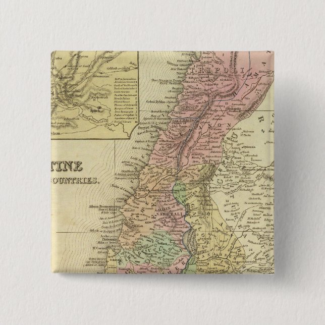 Palästina und Nachbarländer Button (Vorderseite)