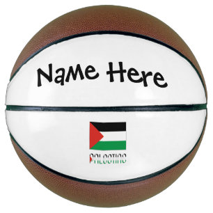 Palästina und Palästinenser Flagge mit Ihrem Namen Basketball