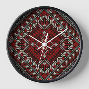 Palästina-Wanduhr - Boho-Palästinensische Uhr
