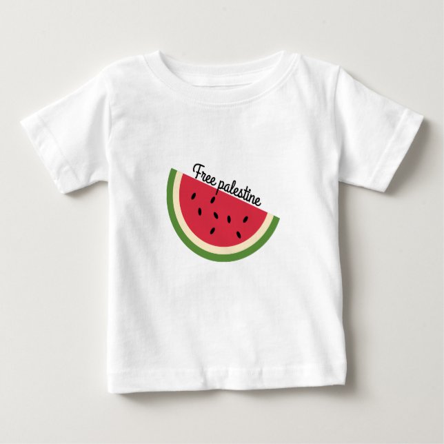 Palästina-Wassermelone Baby T-shirt (Vorderseite)