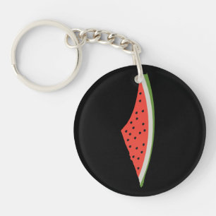Palästina Wassermelone Flagge Karte. Freie Palästi Schlüsselanhänger
