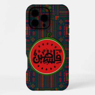 Palästina-Wassermelone-Palästina arabisches Wort"ف iPhone 16 Pro Max Hülle