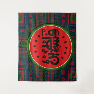 Palästina-Wassermelone-Palästinensisch-Arabisches  Wandteppich