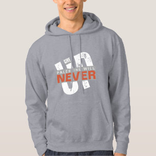 PALÄSTINA WIRD NIE AUFGEBEN Fettbrustprotest Hoodie