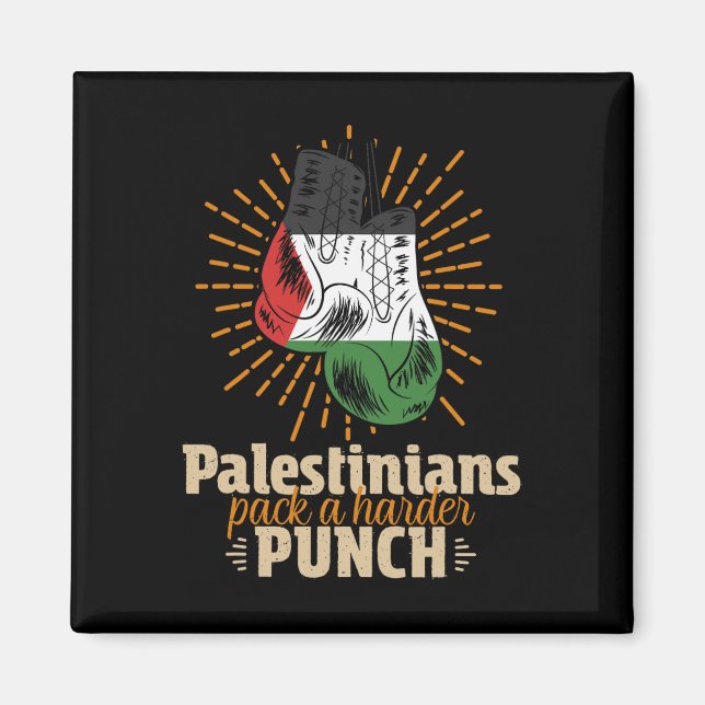 Palästina-Wrestling-Boxen Magnet (Vorne)