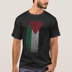 Palästinafahne DNA Fingerprint Männer Frauen Kinde T-Shirt