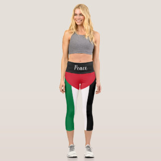 Palästinafahne (Friede) Yoga Pants Capri Leggings