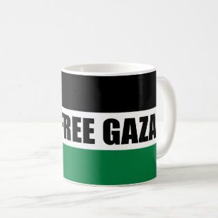 Palästinafahnen, Gaza Gerettet, freier Gaza-Streif Kaffeetasse
