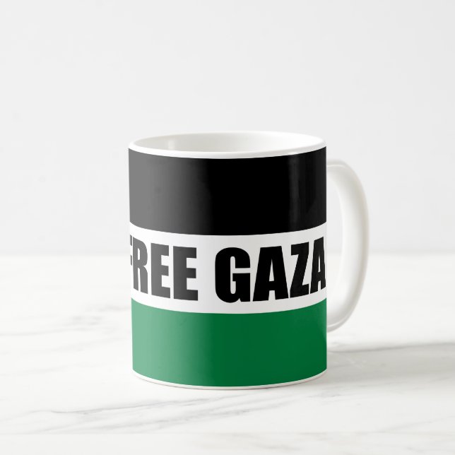 Palästinafahnen, Gaza Gerettet, freier Gaza-Streif Kaffeetasse (VorderseiteRechts)