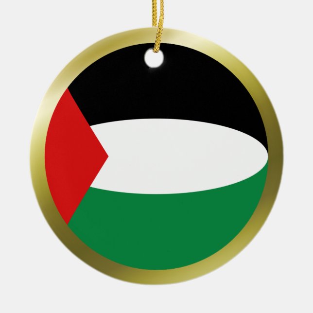 Palästinafahnen Keramikornament (Vorne)