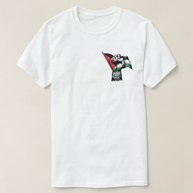 Palästinafrage Solidarnosc Flag T-Shirt (Design vorne)