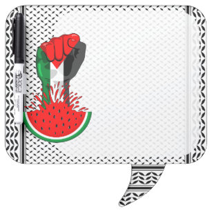 Palästinafreiheit beginnt auf dem Watermelon-Symbo Memoboard