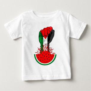 Palästinafreiheit fliegt auf Watermelon an Baby T-shirt