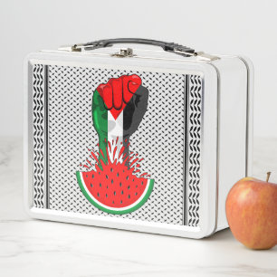 Palästinafreiheit fliegt auf Watermelon an Metall Brotdose