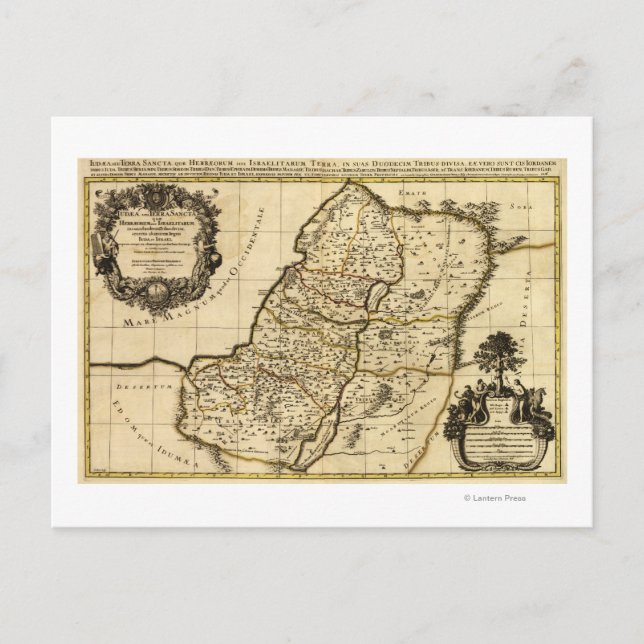 PalästinaPanoramakartePalästina 2 Postkarte (Vorderseite)