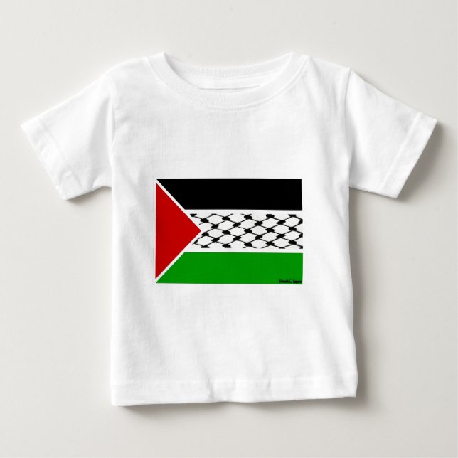 Palästine Keffiyeh Flag Baby T-shirt (Vorderseite)