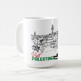 Palästinensererbe und Hoffnung Kaffeetasse