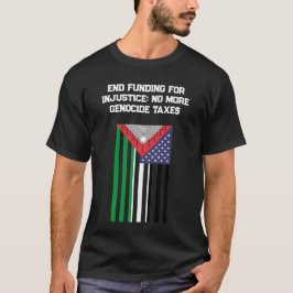 Palästinenserisch-amerikanische Flagge - Einstellu T-Shirt