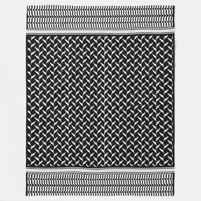 PalästinenserKeffiyeh Fleecedecke (Vorderseite)