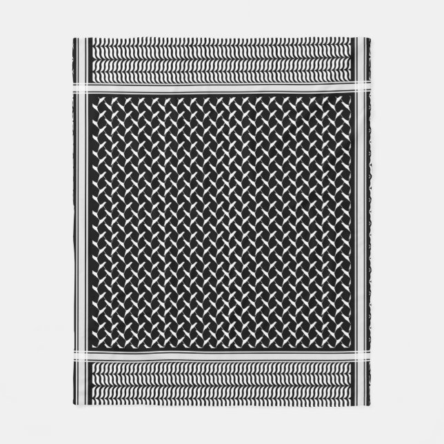 PalästinenserKeffiyeh Fleecedecke (Vorderseite)
