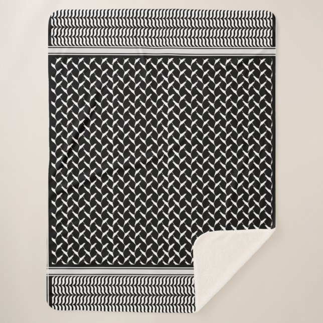 PalästinenserKeffiyeh Sherpadecke (Vorderseite)