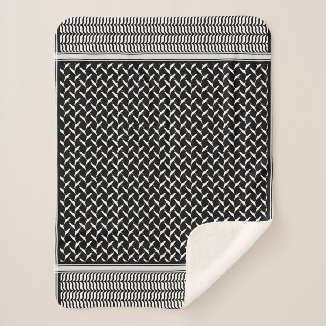PalästinenserKeffiyeh Sherpadecke (Vorderseite)