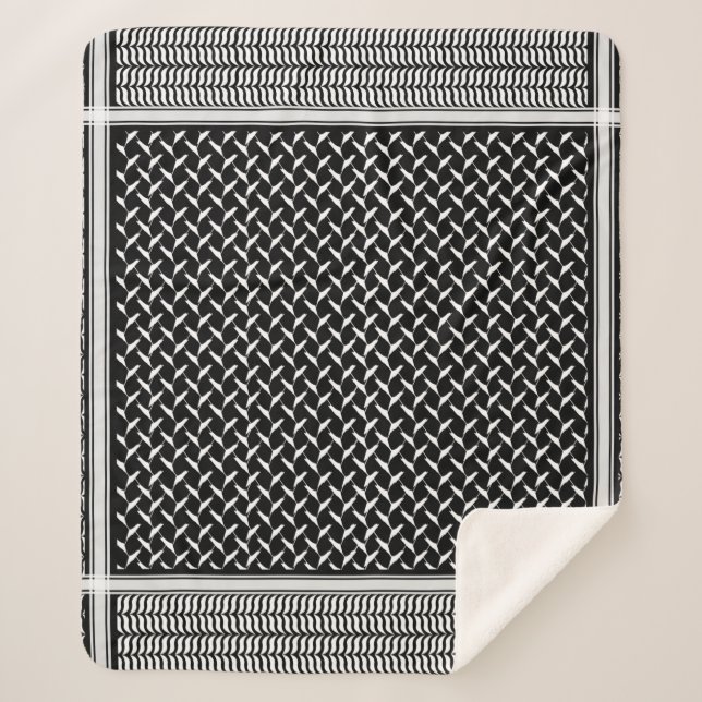 PalästinenserKeffiyeh Sherpadecke (Vorderseite)