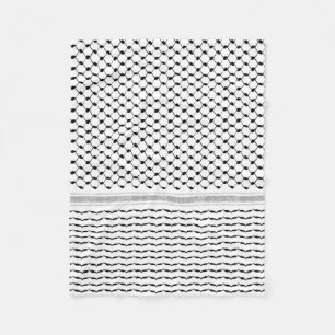 Palästinensische arabische Kufiya-Muster angepass Fleecedecke