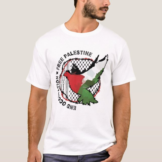 Palästinensische Flag End Beruf Freie Palästina T-Shirt (Vorderseite)