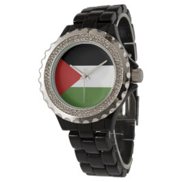 Palästinensische Flagge Armbanduhr