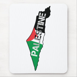 Palästinensische Flagge auf palästinensischer Land Mousepad