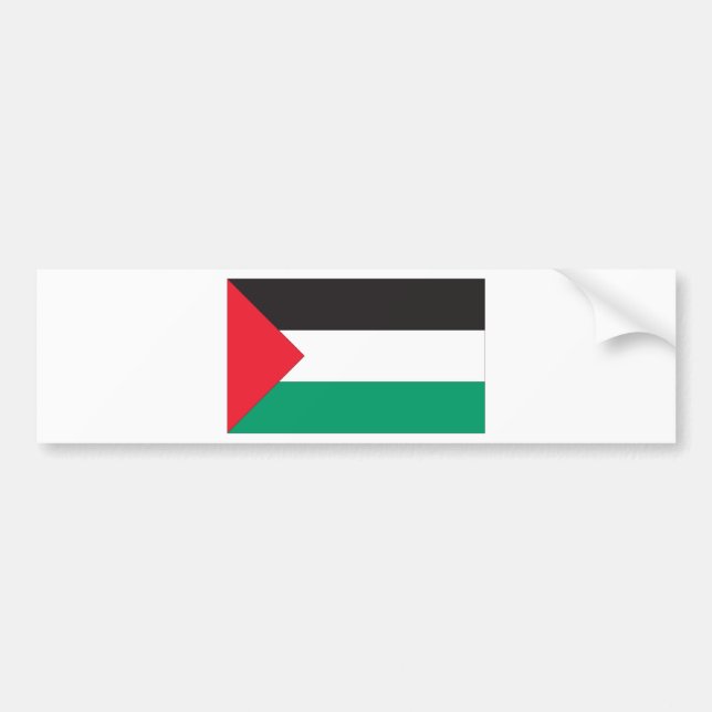 Palästinensische Flagge Autoaufkleber (Vorne)