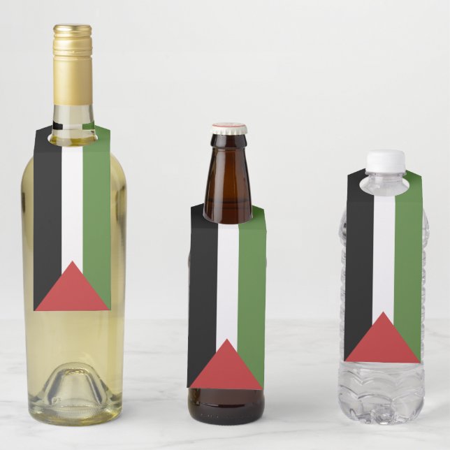 Palästinensische Flagge Flaschenanhänger (Beispiel)