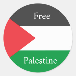 Palästinensische Flagge Freie Palästina angepasst Runder Aufkleber
