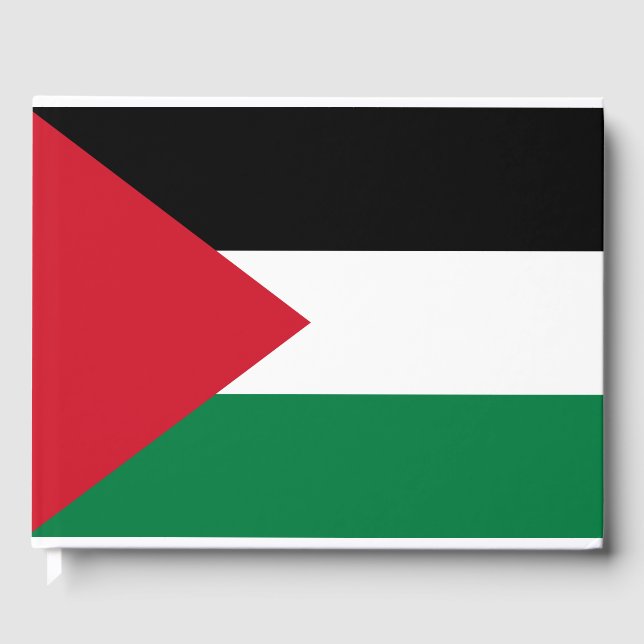 Palästinensische Flagge Gästebuch (Vorderseite)